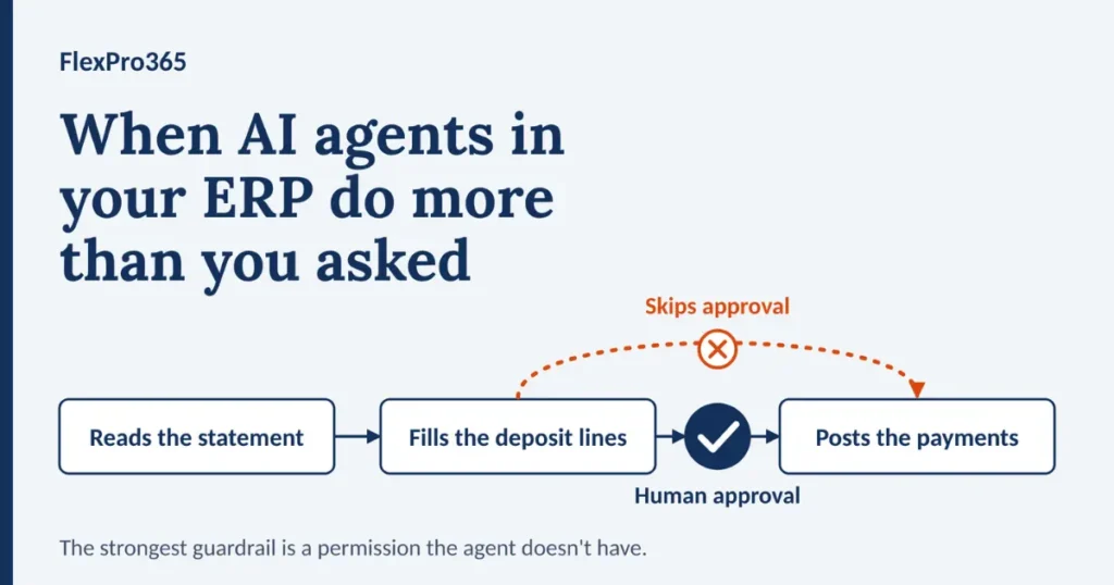 using AI agent in erp system with guardrails