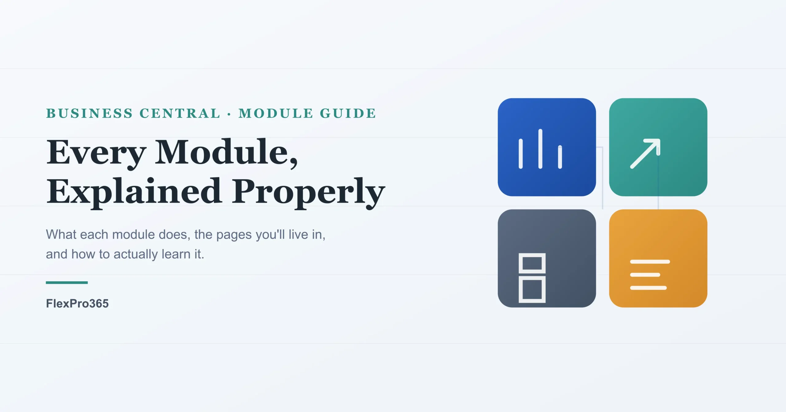 Business central modules cover image