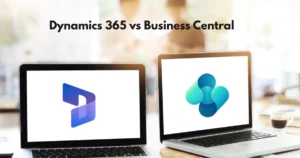 microsoft dynamics 365 and business central comparision blog cover image